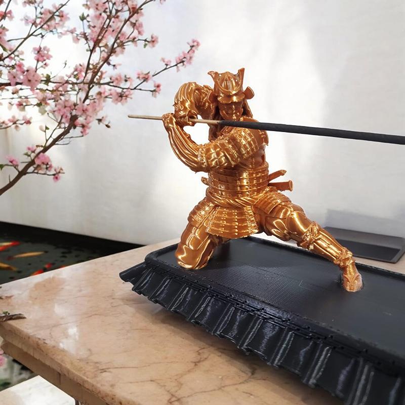 Kreativ røkelsesholder Røkelsesholder Japansk Samurai Japansk Stil Røkelsespinnestativ Aromaterapi Ornament Hjemmedekor