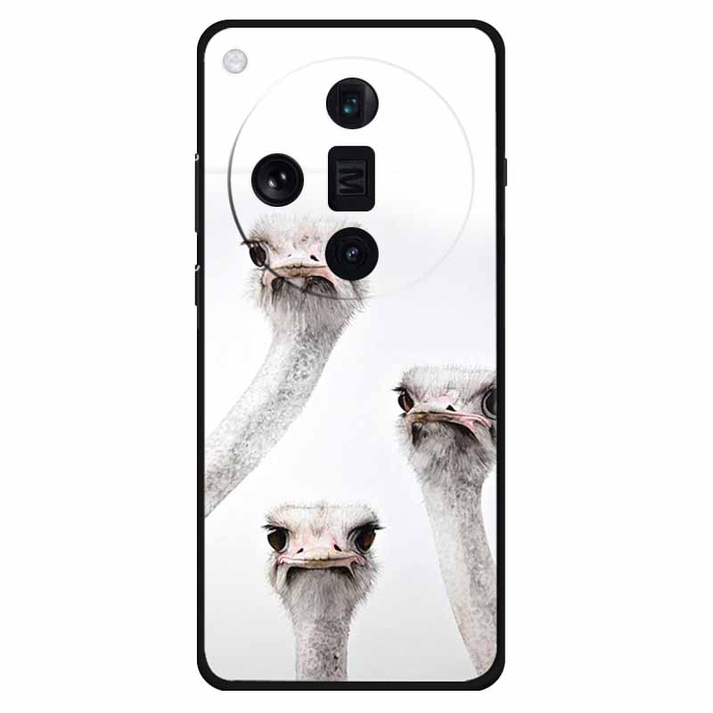 Funda For Oppo Find X7 Ultra Case Find X7 Silicone Space Wolf TPU Soft Phone Cover For OPPO Find X7 Pro/ X7 Ultra Case Cat Coque