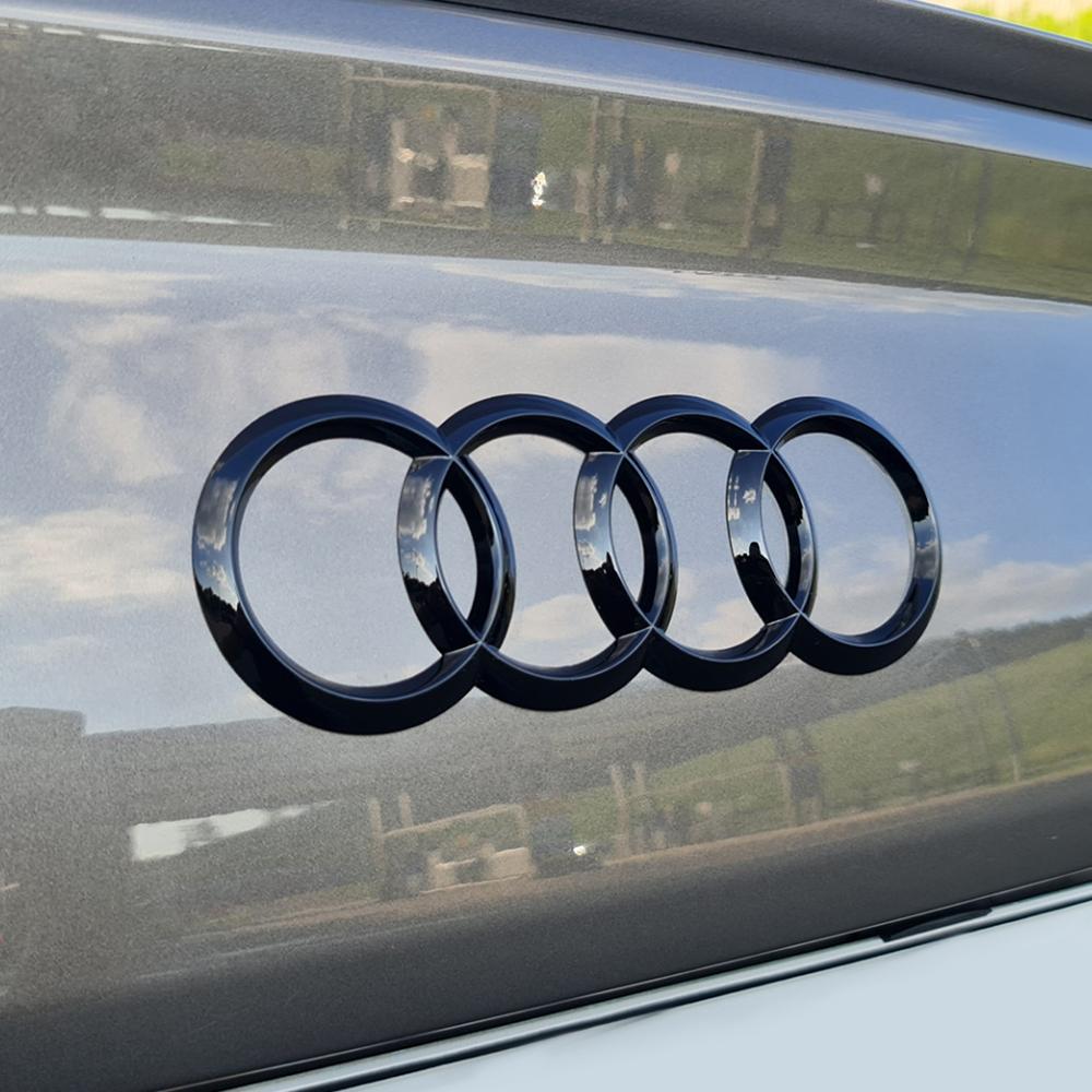 4 Ring Car Hood Front Bonnet Grill Rear Emblem Sticker For hot Sline A3 8P 8L 8V A4 B6 B7 B9 A6 C6 C7 S5 A7 A5 Q5 Q3 TT Q7 Q6