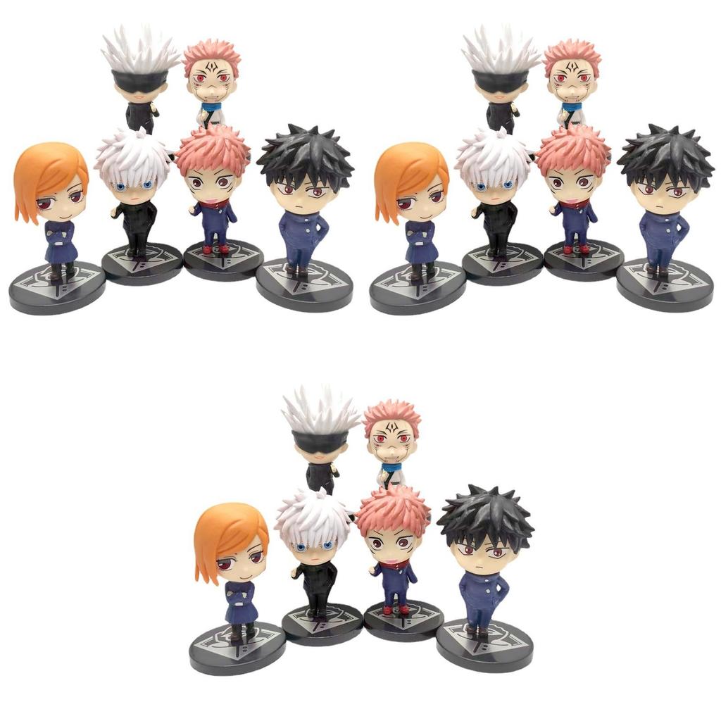 6pcs Set Jujutsu Kaisen Gojo Satoru Kugisaki Action Figures Perfect For Collectors And Kids Gifts