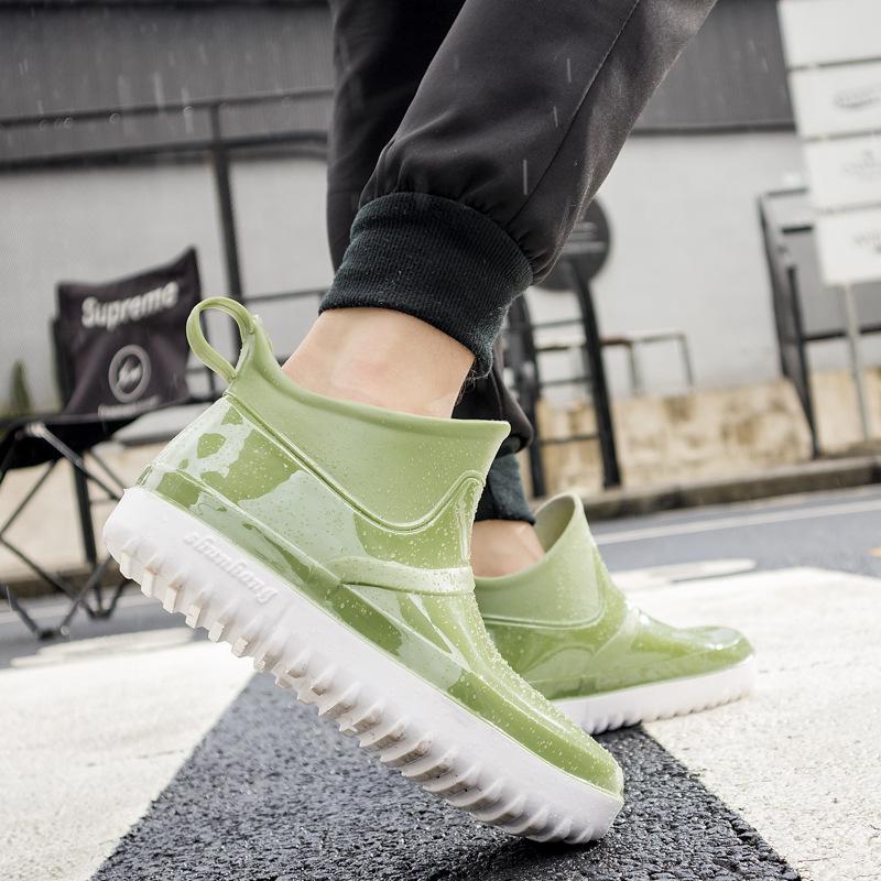 Fashion Non-slip Rain Boots Men Waterproof Shoes Plush Warm Fishing Shoes Non-slip Slip-on Winter Boots Men Zapatos De Mujer Rain Boots9