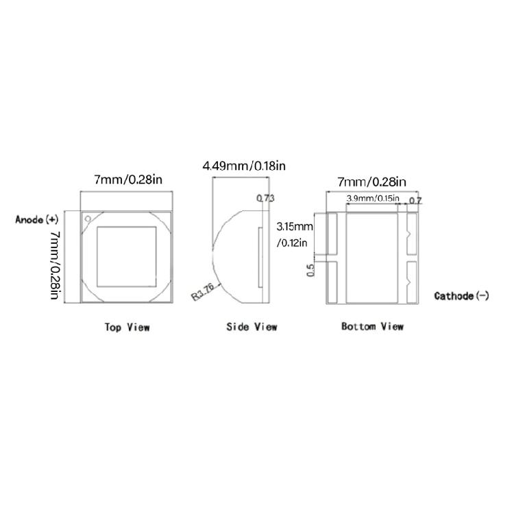 Studio Grade 36W LED Beads Board Lighting Component Module Enhances Heat Dissipation for Lamp DIY Flashlights Studio Use