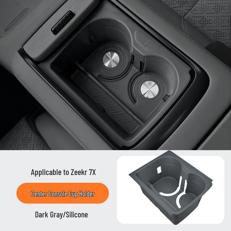 Caixas de Armazenamento Ocultas Compatíveis para 25 Modelos Zeekr 7X: Porta, Console Central, Debaixo do Assento, Apoio de Braço em Silicone