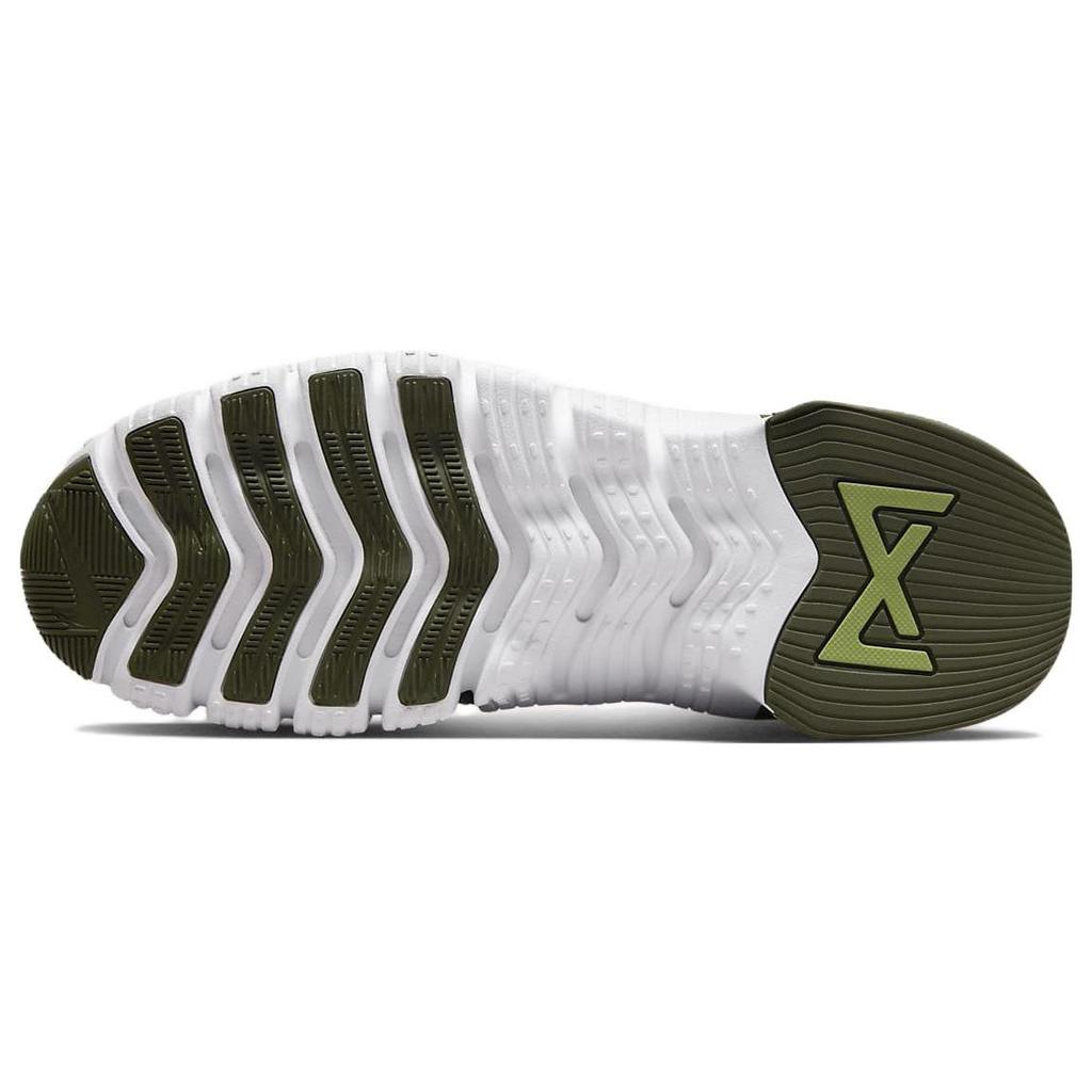 Nike Free Metcon 4 Men's Training Shoes Cargo Khaki White Sequoia Safety Orange CT3886-301