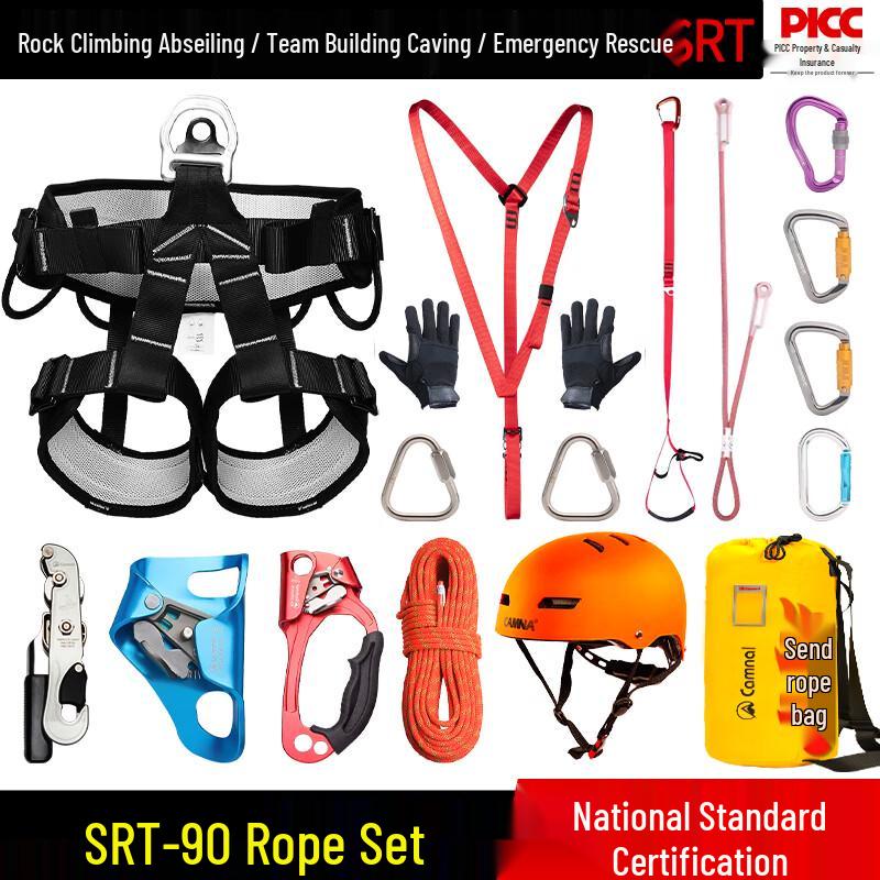 Kanle Outdoor Rock Climbing & Rappelling Safety Rope Set