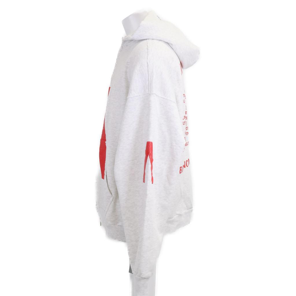 BALENCIAGA [Domestically Licensed/Made in 2011] 744457 700/480 LIMITED EDITION Archive Medium Fit Zip-up Hoodie tops S off whiteUsed