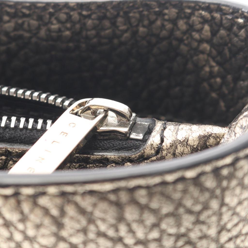 Used CELINE Boogie Bag Handbag Leather Gold Used Women