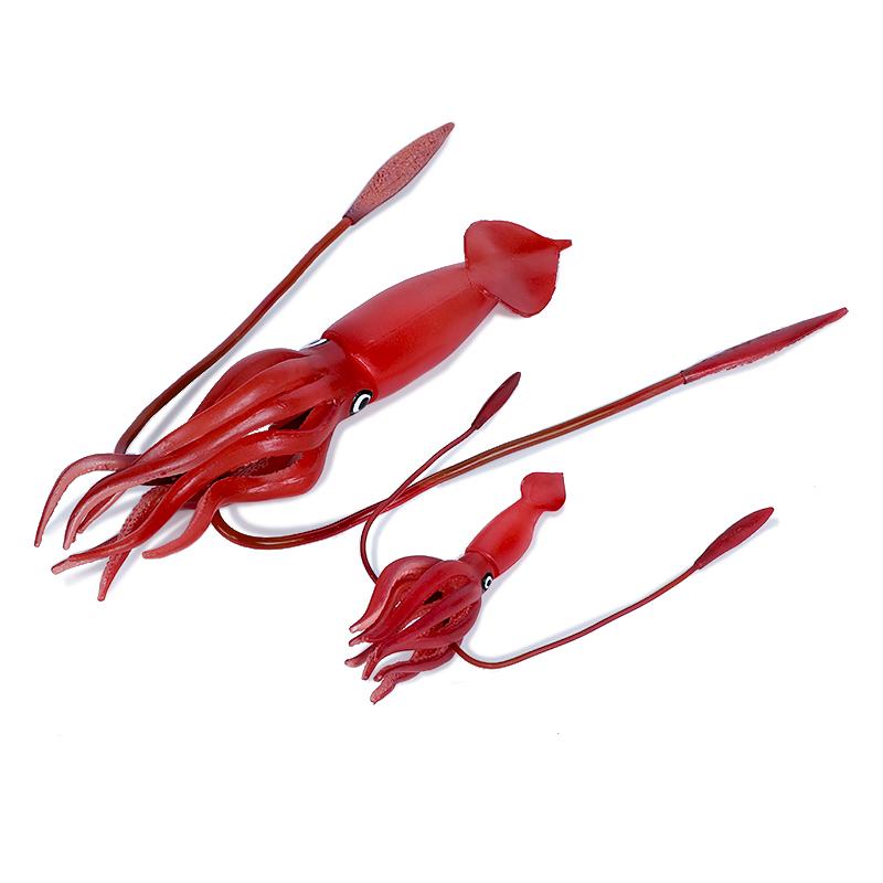 Sea animals Octopus Reef Squid Plaything Figurine Polymer Material Miniature Figure - Fun Learning-Enhancing Play Plaything for Boys, Girls & Kids