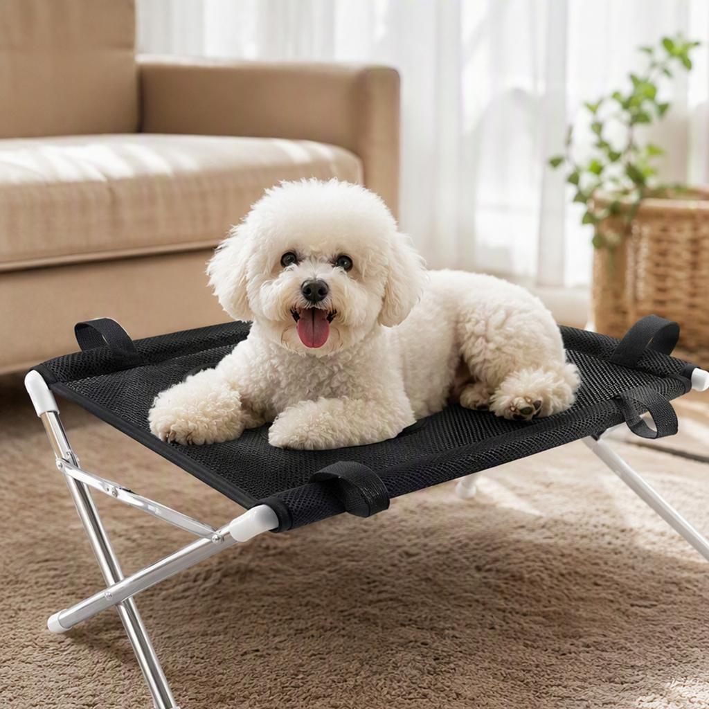 Foldable Pet Grooming Table Secure Strap Breathable Hanging Harness with Eight Holes for Picking Ears Nail Clipping Home
