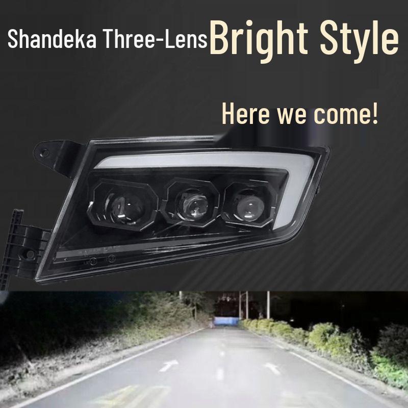 Suitable Sinotruk Sitrak G7/C7/HC5H Laser LED Ultra Bright Transparent Headlight Assembly Left