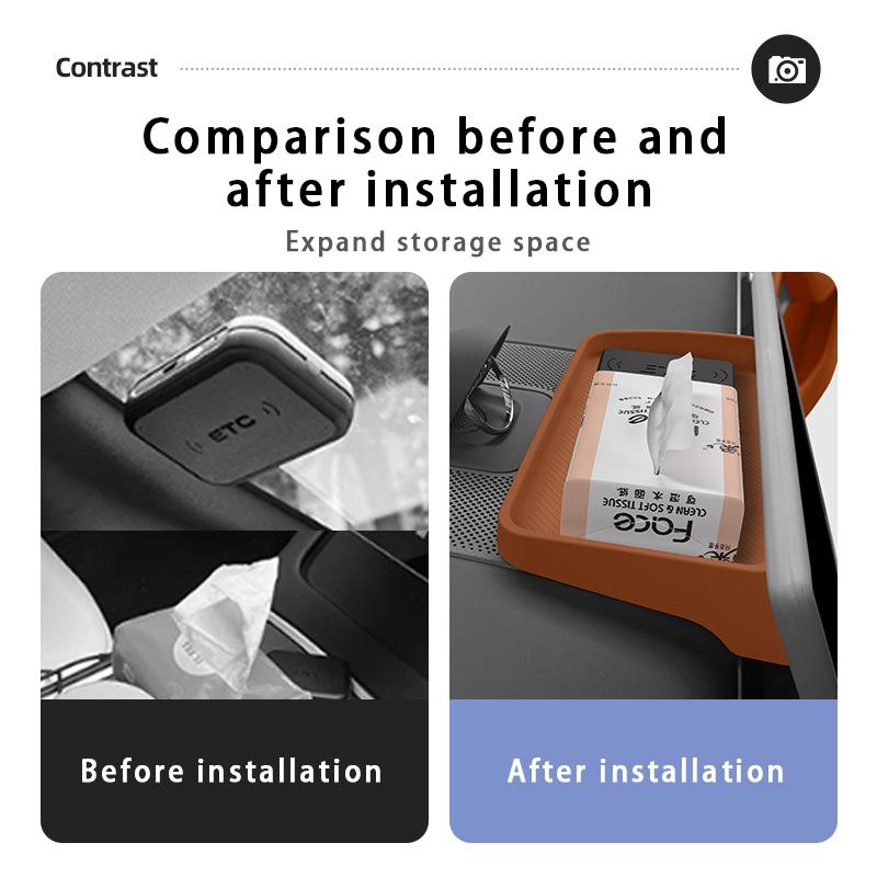 Central Control Navigation Behind Screen Storage Box Dashboard Organizer Non-slip Tray Car Accessories For AITO M7 SERES 7 2026