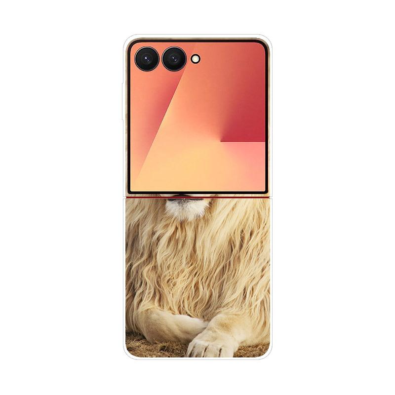 Luxury Transparent Phone Case For Samsung Galaxy Z Flip 7 Cases Hard PC Folding Cover For Galaxy Z Flip7 Shockproof Capa Fundas