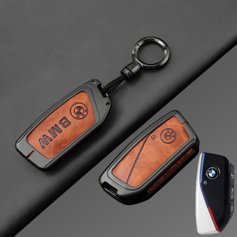 OSTB7 For BMW X1 U11 X7 X5 G05 LCI I7 IX XM Series 7 740Li U06 G81 M3 2023 2024 Zinc Alloy Car Remote Key Case Cover Shell Accessories