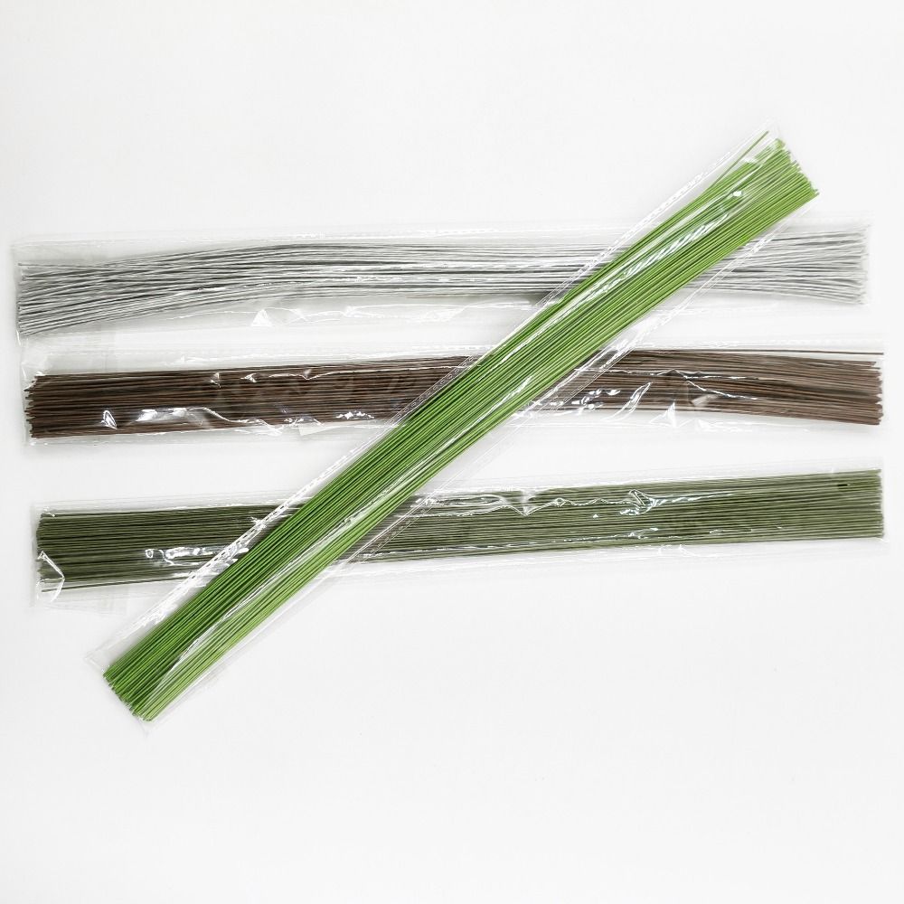 Flexibler Eisendraht Blumendraht Stiele Papierummantelter Blumendraht für 100 Stück Blumenarrangements