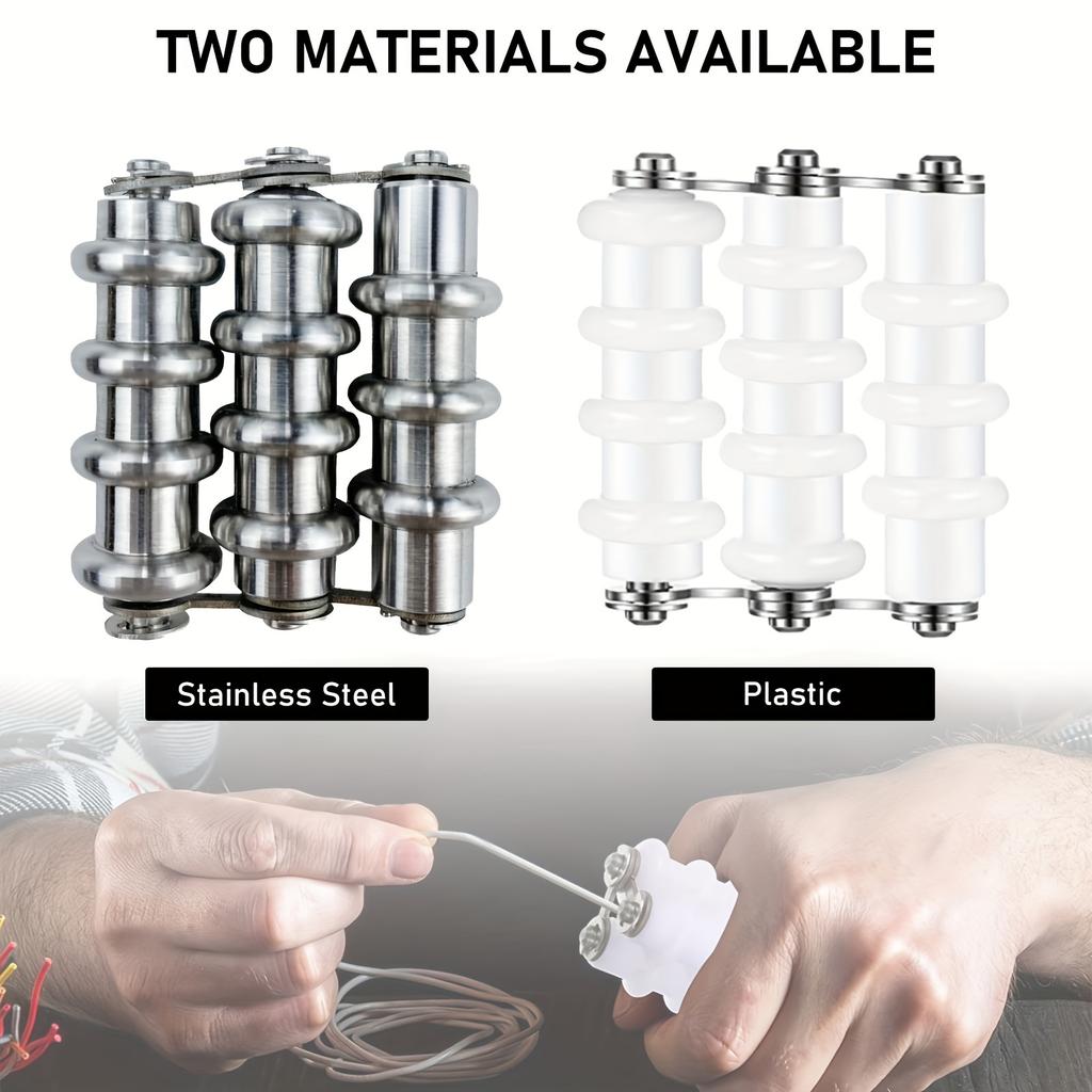 Stainless Steel Wire Straightener, Manual Handheld Jewelry Making Tool, Metal Wire Aligner for DIY Crafts