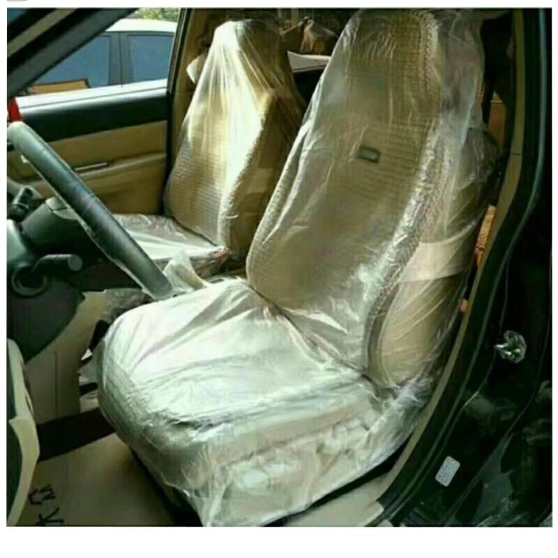 10pcs Disposable Car Seat Cover Protection Plastic Vehicle Maintenance Waterproof Seat Covers Prevent Dust Dirt