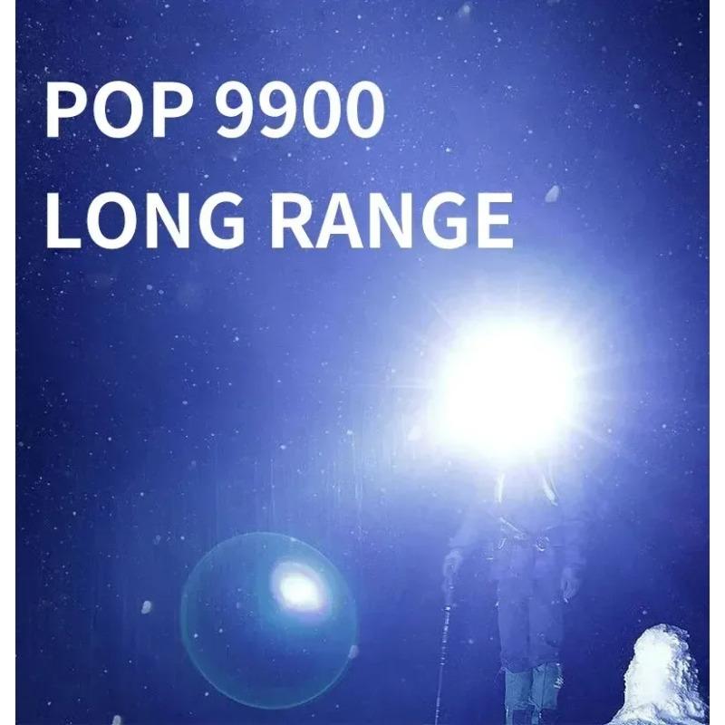 Lampada frontale LED ad alta potenza 5*, Luce super luminosa ricaricabile per pesca e campeggio, Lampada da minatore montata sulla testa a lunga gittata, Torcia elettrica