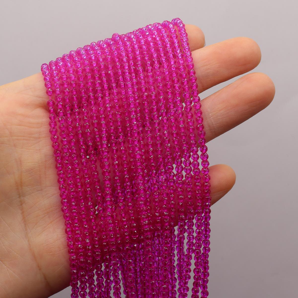 

2-ниточные бусины из шпинели 3 мм, граненые натуральные камни, свободные бусины-разделители для изготовления ювелирных изделий, ожерелий, браслетов, аксессуаров, длина бусинок 38 см 2Strand/3mm