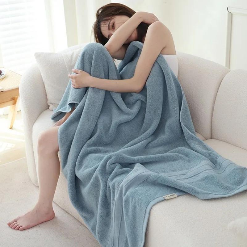 

Cotton bath towel shawl towel, sofa blanket, blanket, enlarged 90X180 thickened encrypted terry, pure cotton wrapping bath towel 90x180cm 1pcs