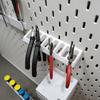 Plastic Garage Tool Holder Storage Rack With Space Saving Design Perfect For Home Workshop Organization