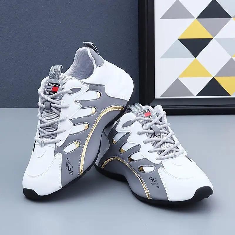 Fashion Men's Sneakers High Quality Leather Casual Shoes for Men Tennis Training Shoes Couple's Running Shoes Zapatillas Hombre