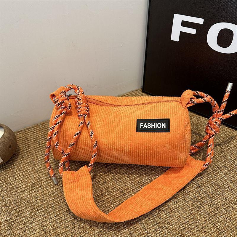 

2025 new corduroy bag women s texture messenger bag casual bag niche single shoulder fashion versatile pillow bag