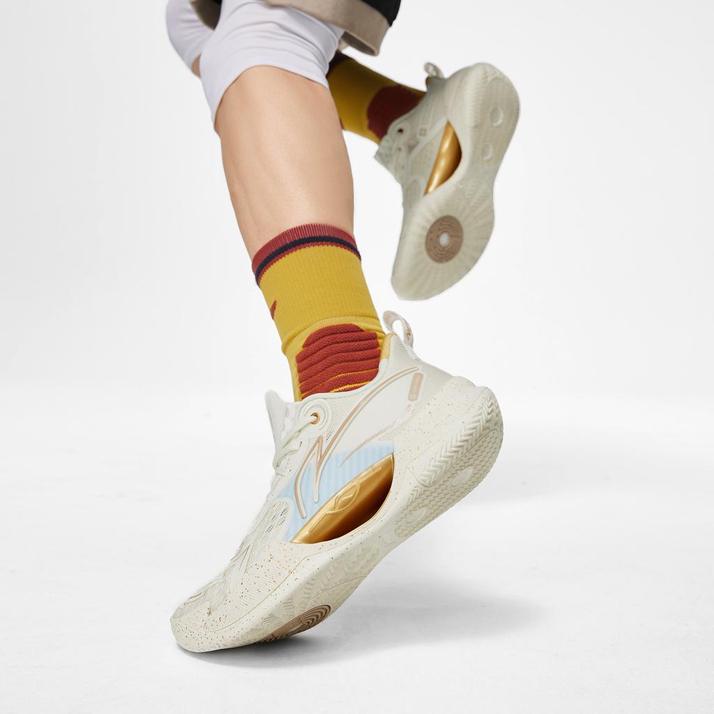 Li-Ning Ultra Leve V2 Tecnologia Champion Ajuste Confortável Suporte Respirável Absorção de Choque Resiliência Durável Tênis de Basquete Cano Baixo ABAT029-2