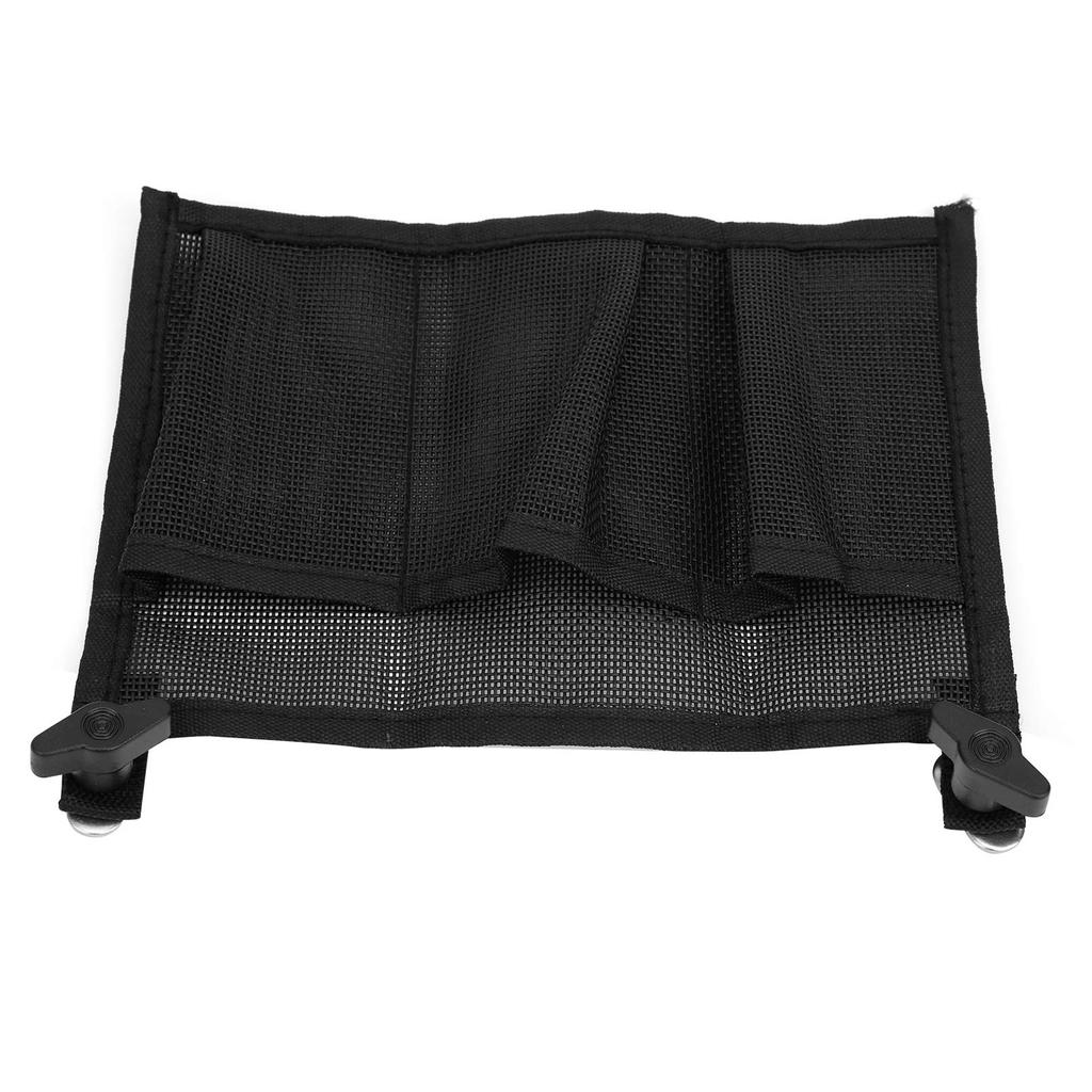 Kayak Canoe Mesh Storage Bag with 3 Pocket Mesh Pouches Fishing Boat Tackle Side Organizers Marine Boat Gear Storage Bag