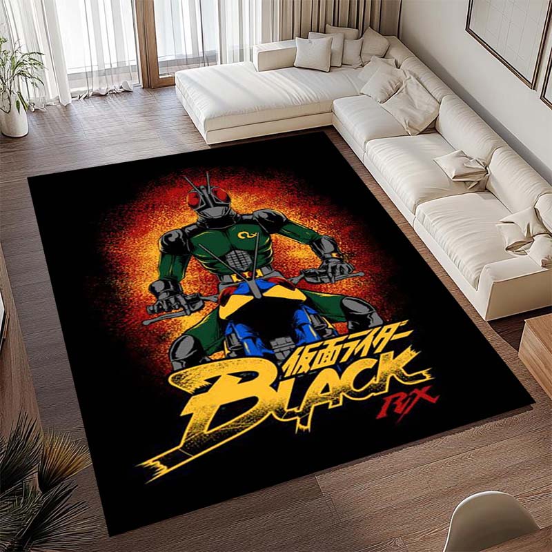 NewMasked Rider themed rugs are suitable for living rooms, bedrooms, sofas, doormats, and as non-slip rugs for children.1
