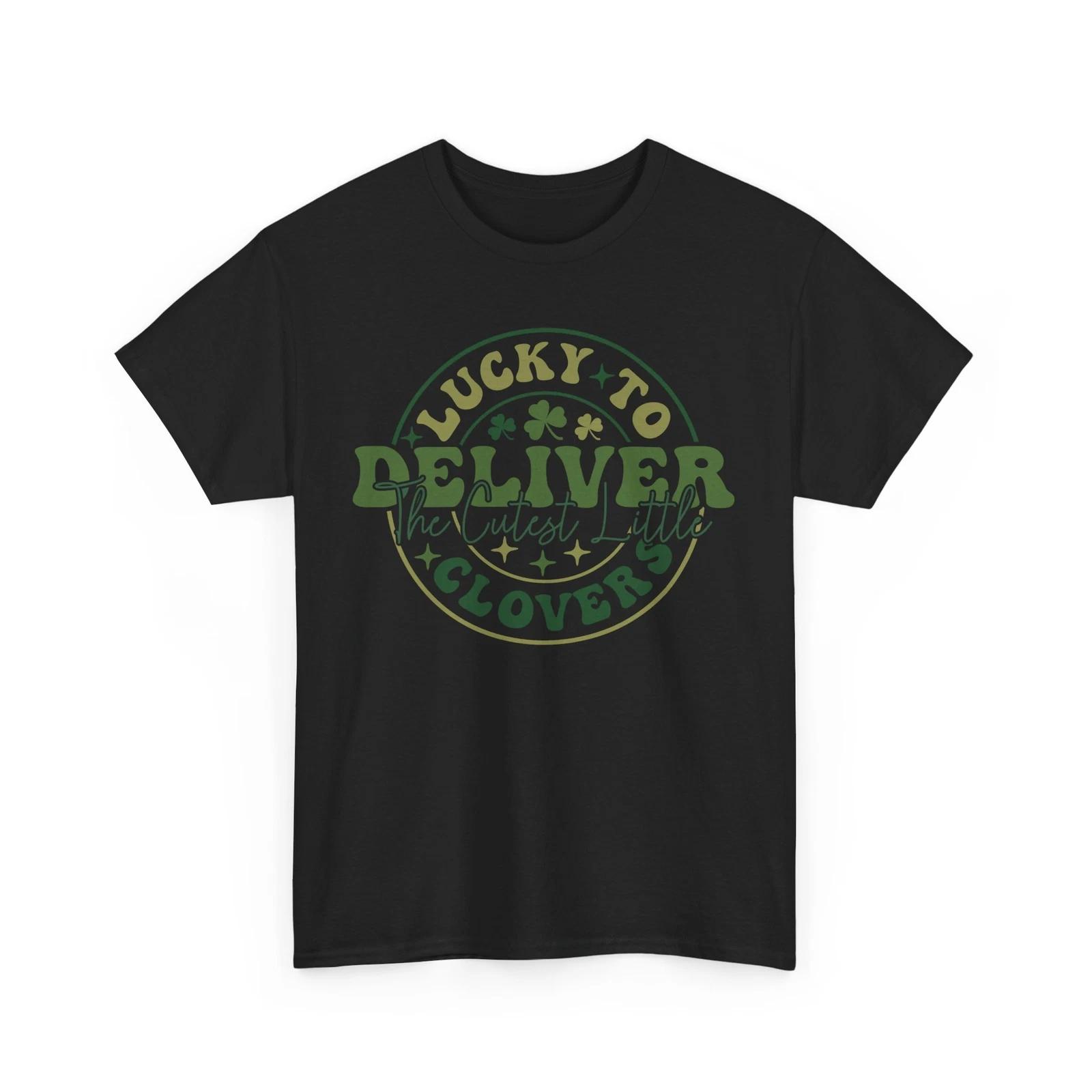 

Lucky To Deliver The Cutest Little Clovers T-Shirt | RN Life Tee | Nurse Gift S