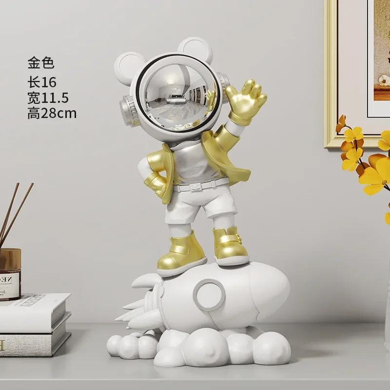 Astronaut Figure Statue Astronauts Sculpture Room Home Decoration Accessories Figurines for Interior living room decoration gift
