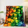 Colorful Shamrock Pattern print blanket soft and cozy perfect for the living room bed sofa or a nap,gift