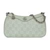 Ophidia Light Gold Tone Accessory Classic GG Pattern Denim Fabric Trimmed Leather Edging Crossbody Shoulder Tote Bag Small 784753-FAC8K-3446