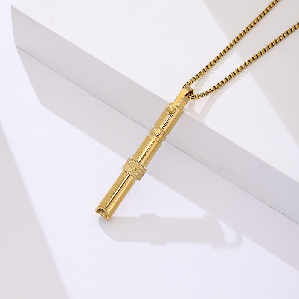 

Подвеска для медитации с вращающимися бусинами из титановой стали, дыхательным свистком и квадратным жемчужным ожерельем для снятия тревожности