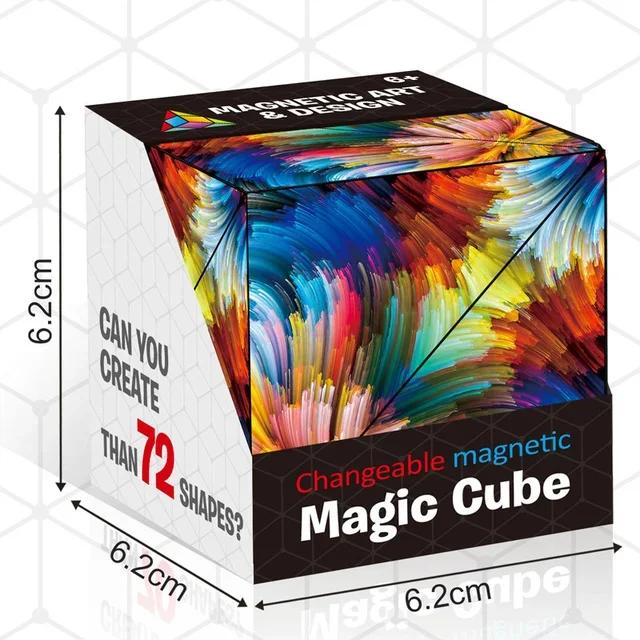 2024 Infinite magnetic cube 3D three-dimensional geometric cube children's thinking exercise educational toys