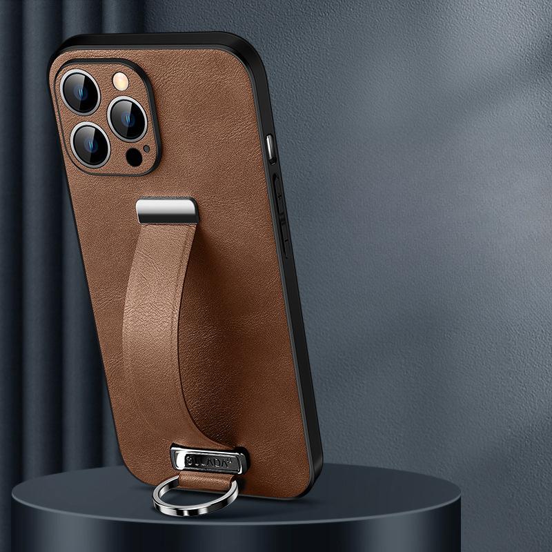 Suitable for IPhone 13, Phone Case, Wristband, Ring Stand, 14promax, Full Lens Cover, IPhone12, Shockproof and High-end