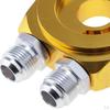 Design Car Oil Filter Cooler Sandwich Plate Adapter with 18NPT Sensor Insertion Port - 3/4-16 UNF,