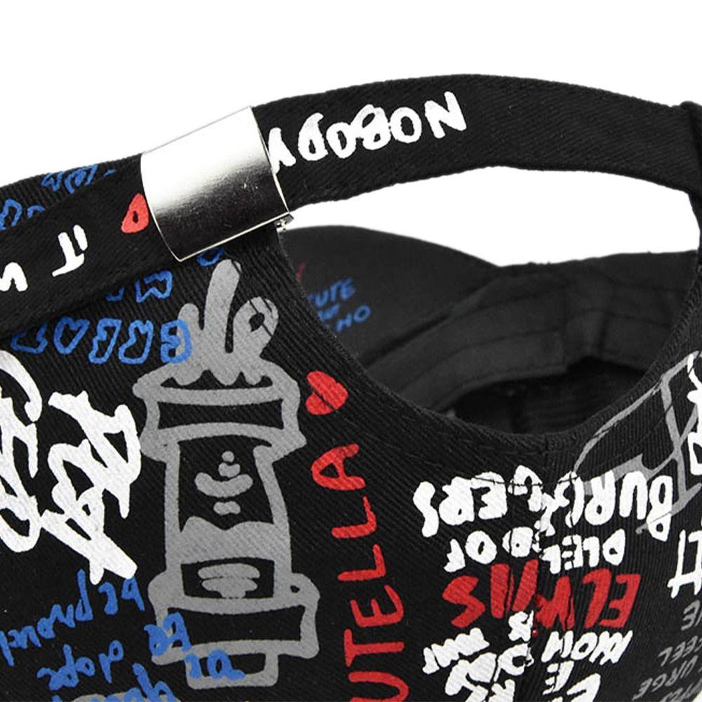 Hip Hop Personality Baseball Hat Printing Graffiti Hip Hop Baseball Cap  Summer