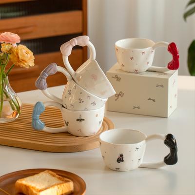 Exquisite Cartoon Süße Keramik Kaffeetassen Home Frühstück Haferflocken Milch Tassen Mode Moderne Stil Büro Kaffeetasse