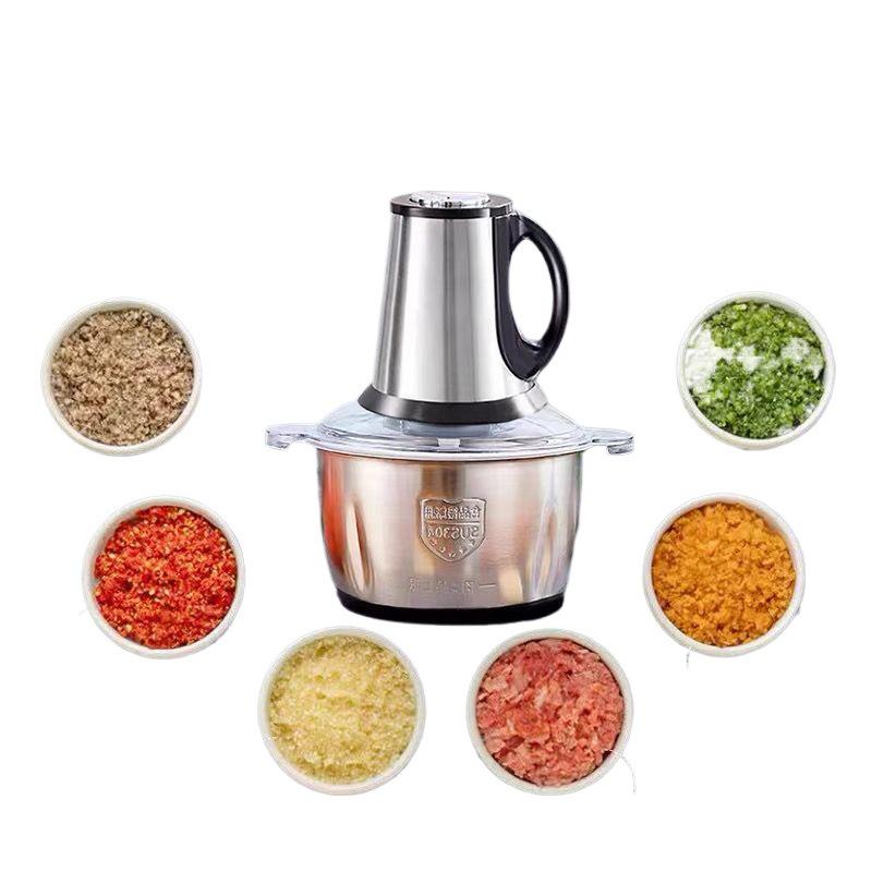 Five-Piece Electric Garlic Masher & Meat Grinder Set with Rechargeable Knife and Multi-Function Sauce Maker