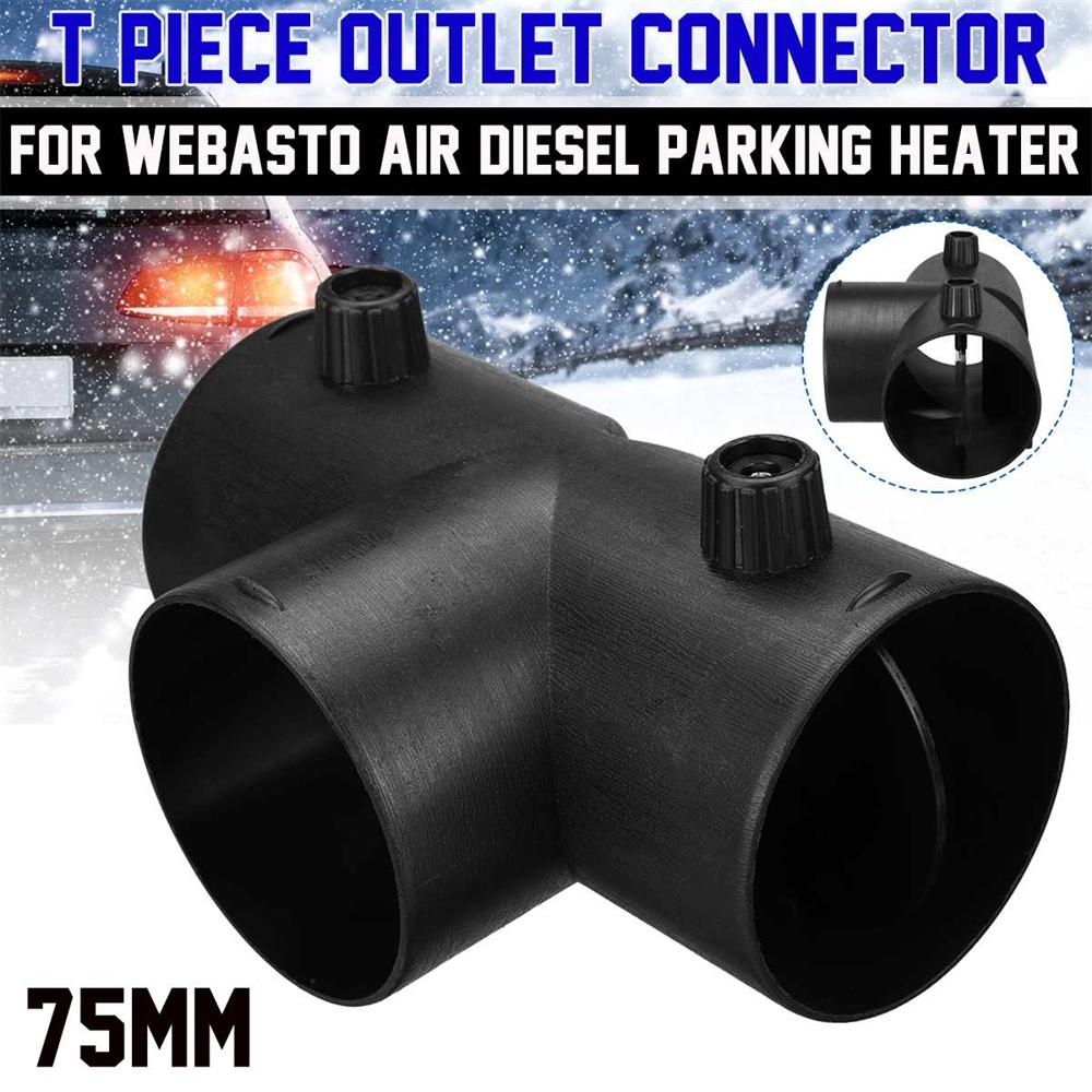 New 75mm T-Type Air Vent Connector Outlet For Webasto Air Diesel Parking Heater Part