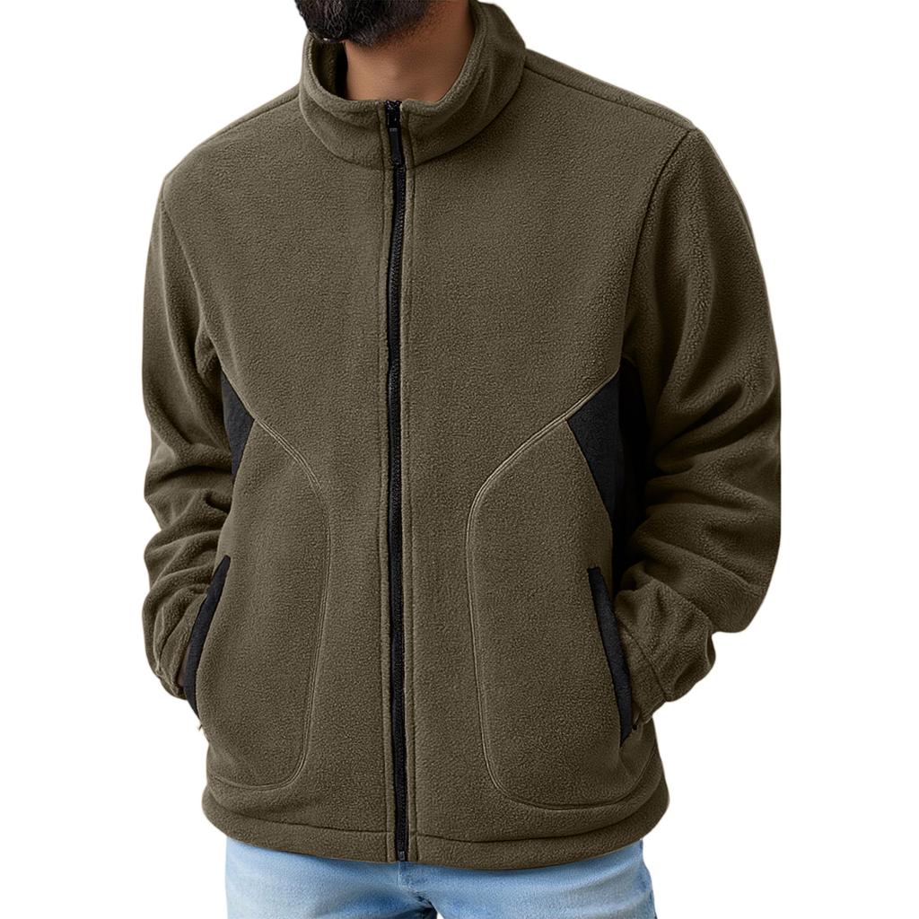 Men's Fleece Collection  Jacket  Coat  Composite Fleece  Keep Warm  Fashion  Outdoor