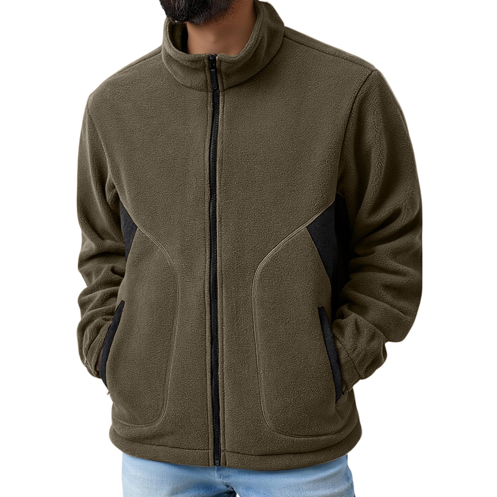 

Men s Fleece Collection Jacket Coat Composite Fleece Keep Warm Fashion Outdoor M