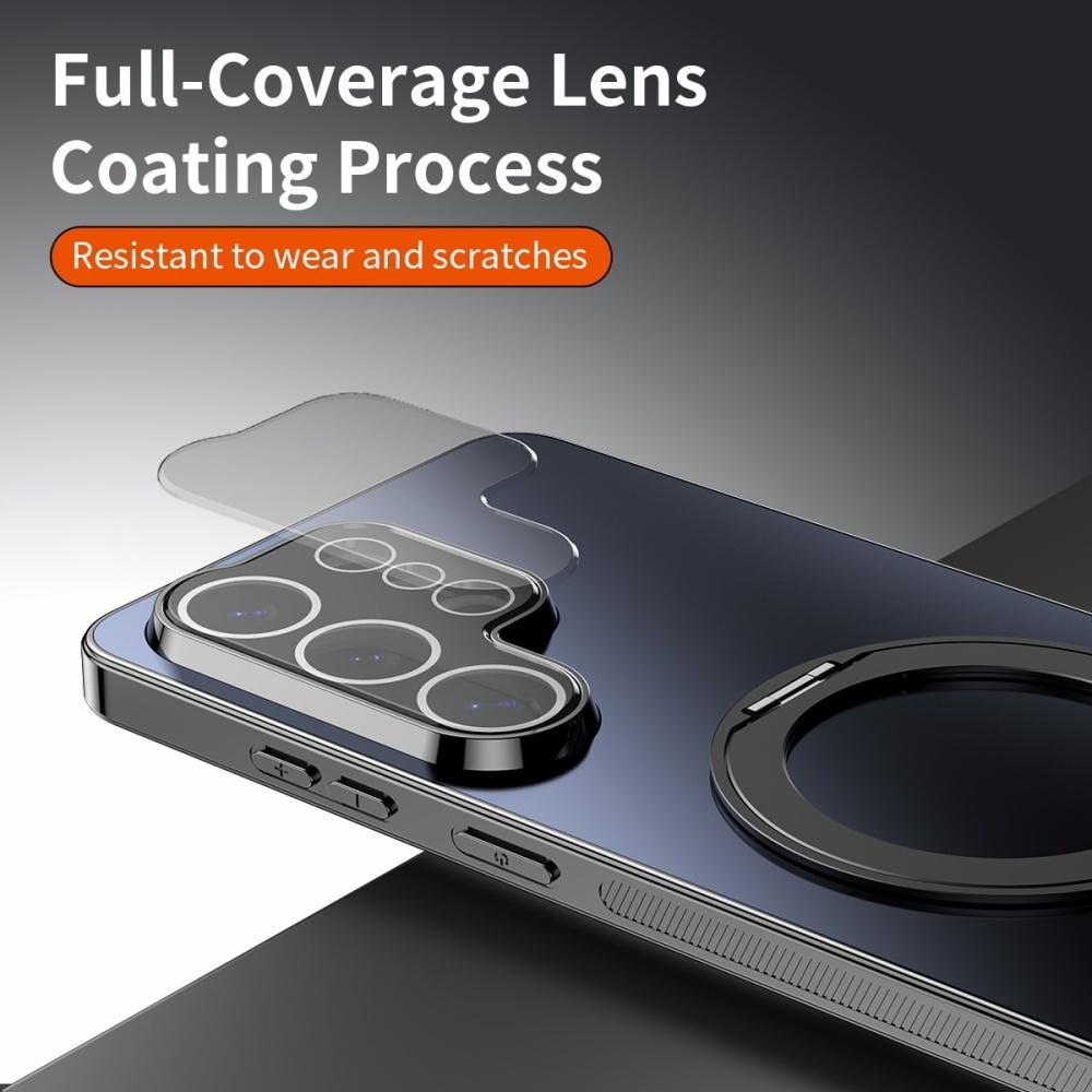 Thin Metallic Paint 360° Rotating Magnetic Ring Holder Case For Samsung S26 S25 S24 Ultra Plus S25FE Plating For Magsafe Cover