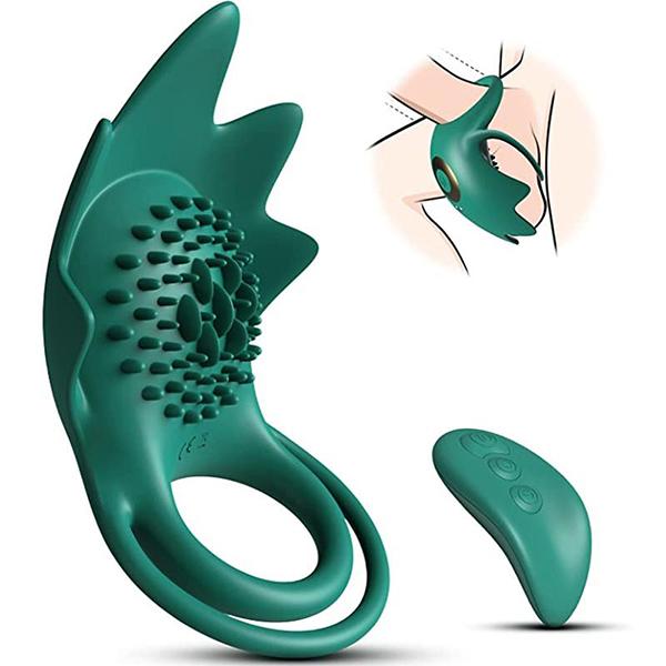 Vibrating Ring, Ring Vibrator with 10 Vibration Patterns, Silicone Adult Sex Toys, Female Couple G-spot Clitoral Vibrator, Adult Sex Toys