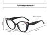 New Fashionable Cat Eye Photochromic Presbyopia Glasses Ladies' Versatile High-end Color Blocking Anti Blue Light Glasses