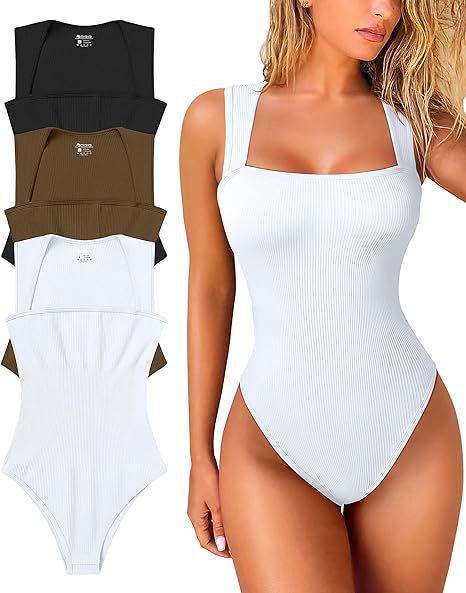 European And American Sports Vest Ribbed U-Neck Sleeveless Vest Tight Onesie Sportswear Women