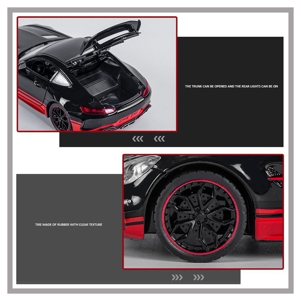 KLT 1:24 Mercedes GTR 20.5cm Alloy Model Car for Kids Toys for Boys Toys for Kids Cars Toys