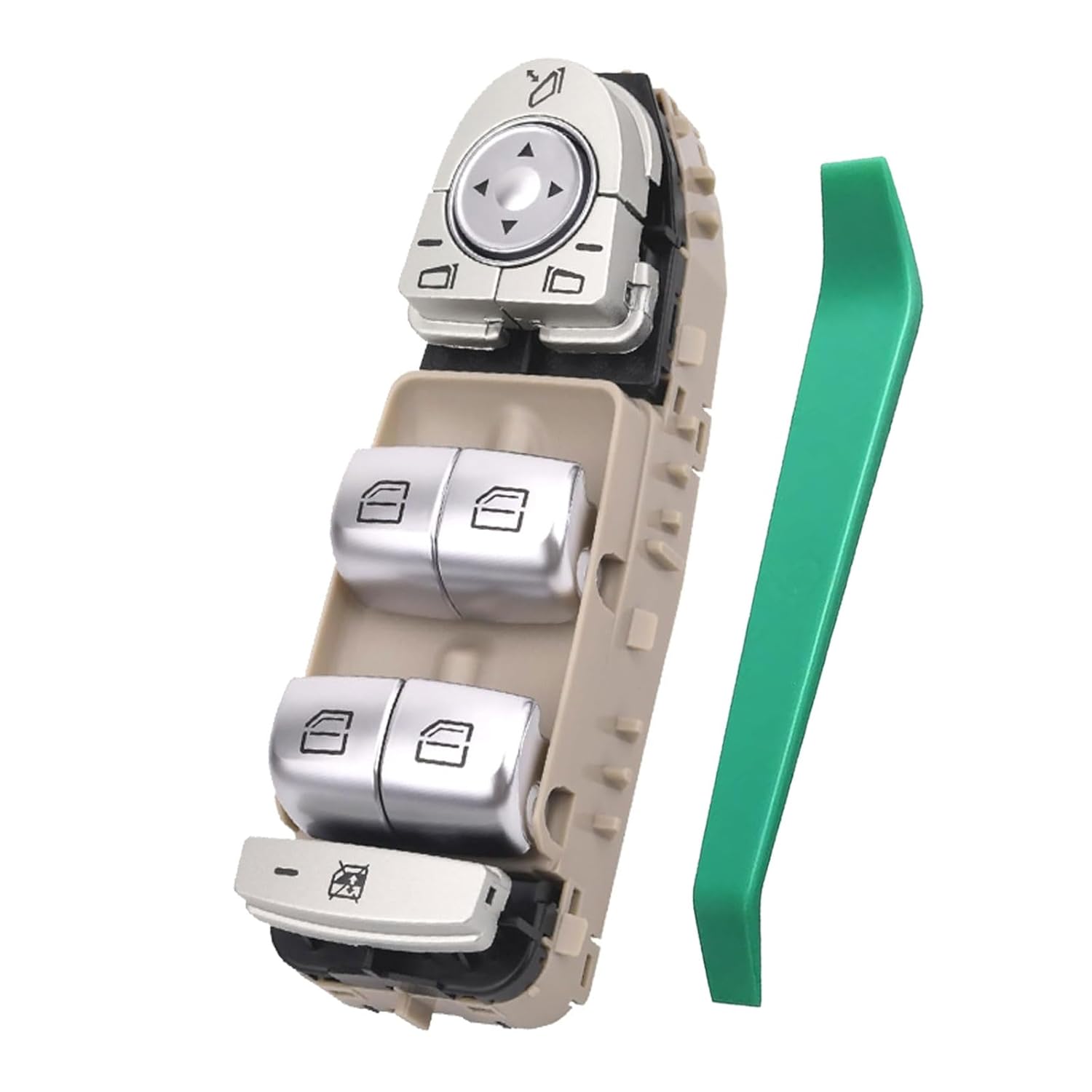 Power Window Switch Front Driver Side 3 pins Fit for Mercedes-Benz C300, C350e, C43 AMG, C63 AMG, C63 AMG S, GLC300, GLC43 AMG Replace A2059056811,