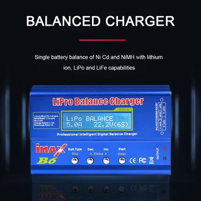 Ładowarka Baterii IMAX B6 80W 6A Lipo NiMh Li-ion Ni-Cd Cyfrowa Ładowarka Balansowa Baterii RC Ładowarka Lipo Rozładowarka Do Samolotów RC